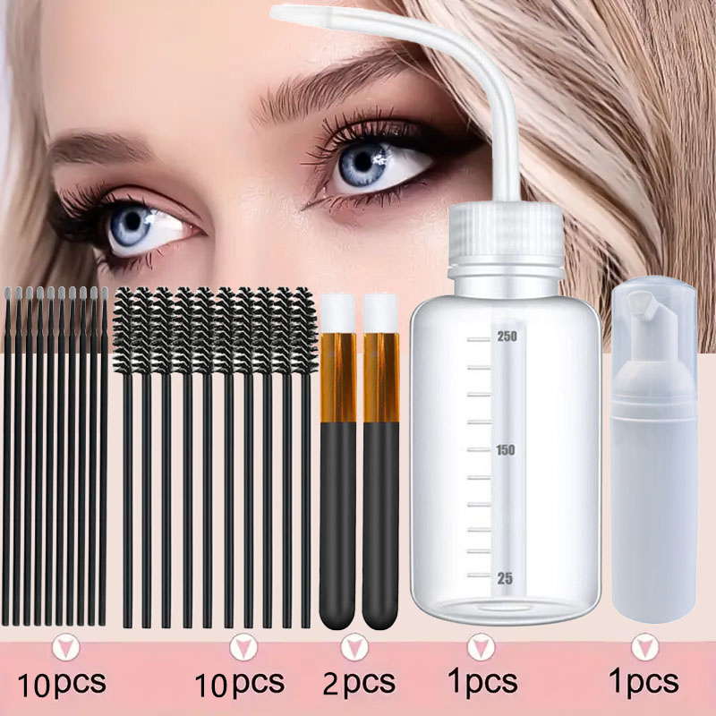 Eyelash Extension Wash Kit - 23&24Pcs Eyelash Extension Cleaning Kit 5/4