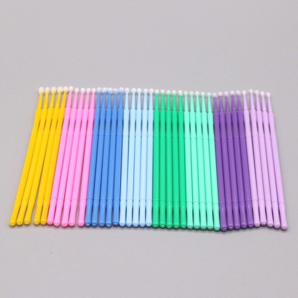 Eyelash Extension Adhesive - 100pcs/lot Micro Brushes Make Up Eyelash