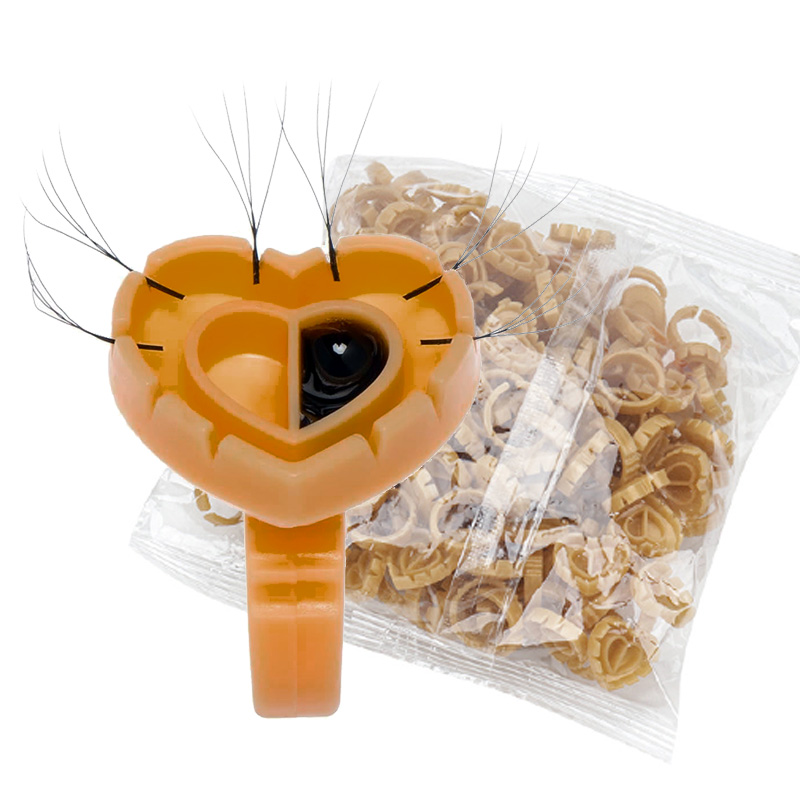 Eyelash Extension Adhesive - 500PCS Glue Rings for Lash Extension