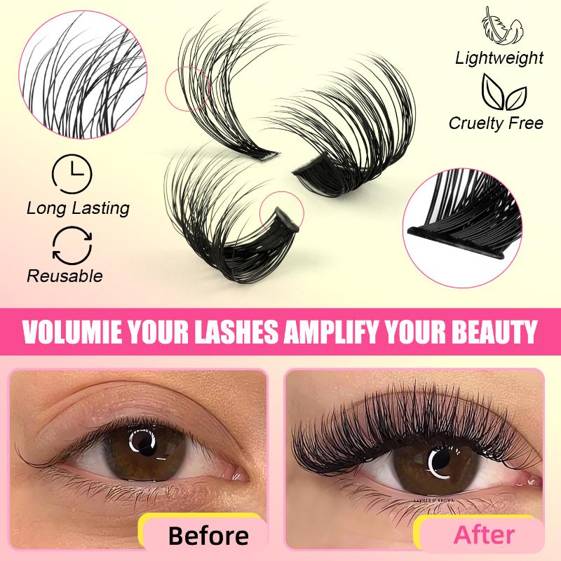 Eyelash Extension Individual - False Eyelash Cluster Individual Mixed Length