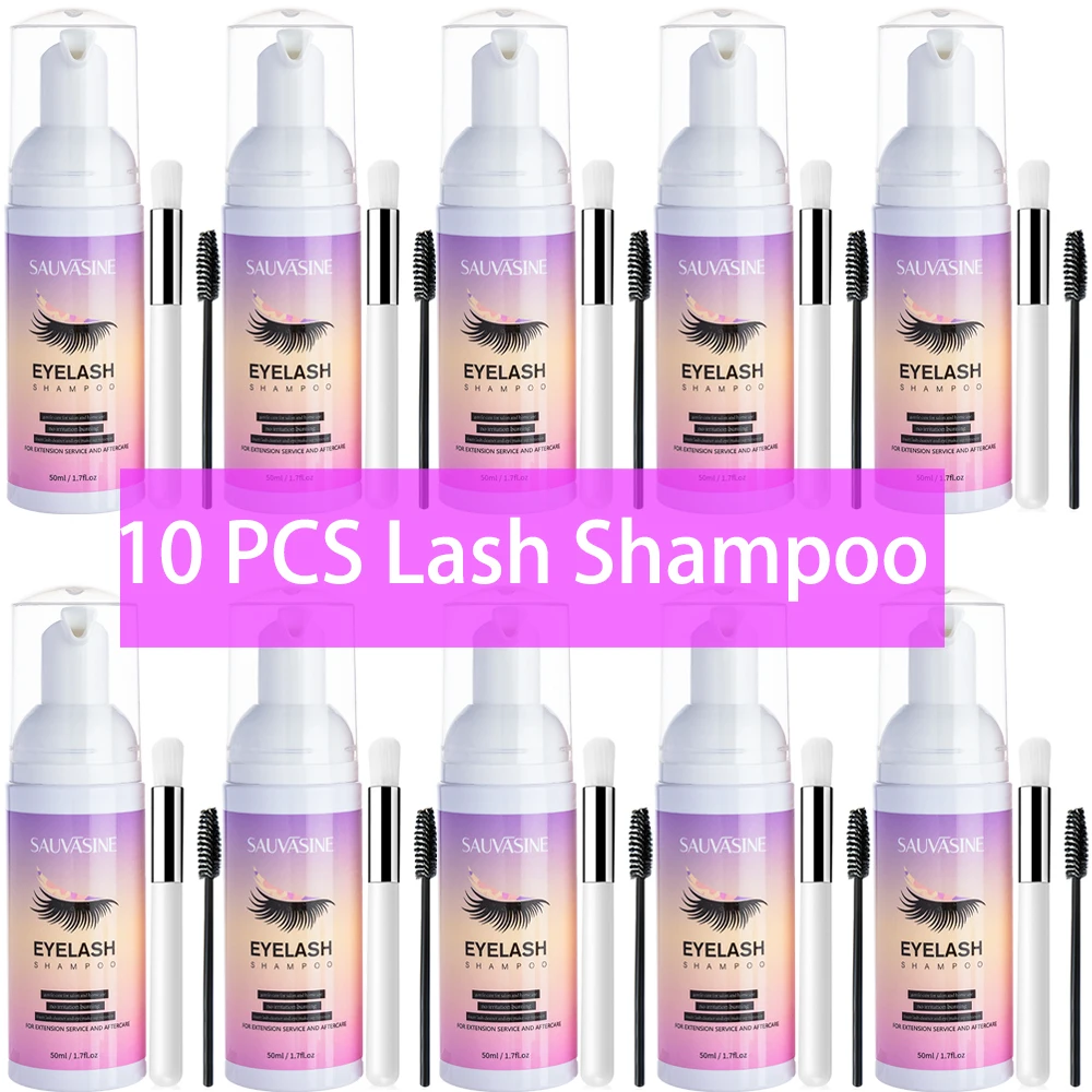 Eyelash Extension Wash Kit - 5/10PCS 50ML Eyelash Extension Shampoo Foam