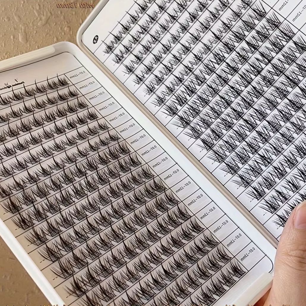 Eyelash Extension Anime Style - 320 Cluster Eyelash Book DIY Natural