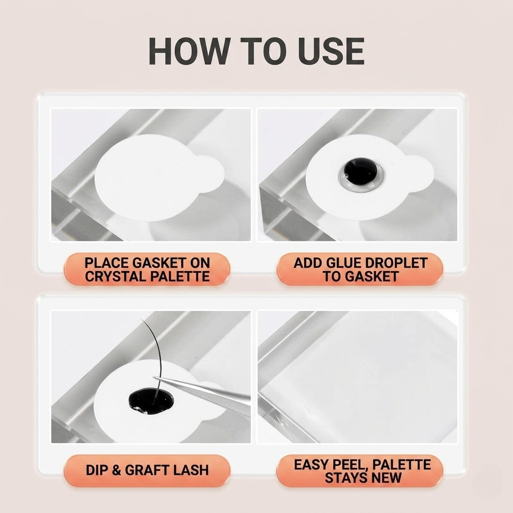 100 stickers/5 sheets Eyelash  - Eyelash Extension Menu recension och pris