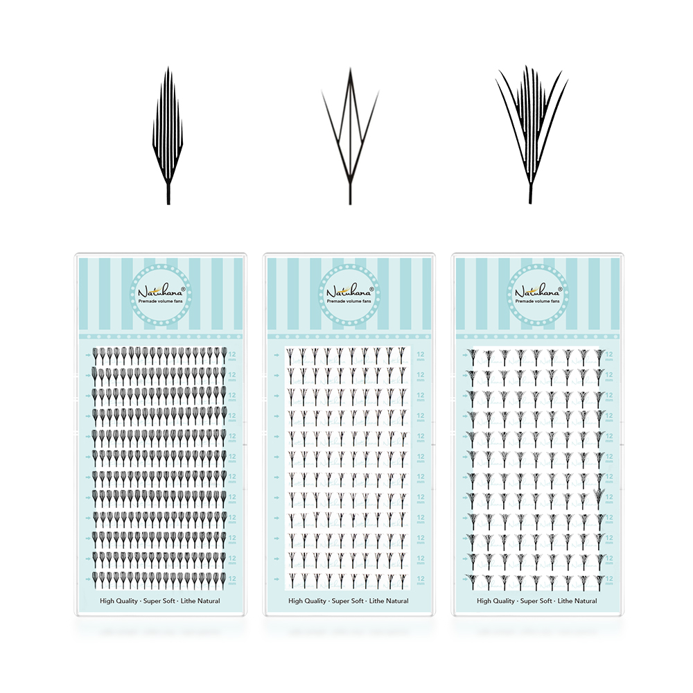 NATUHANA Narrow Spiky Premade  - Eyelash Extension Anime Style recension och pris