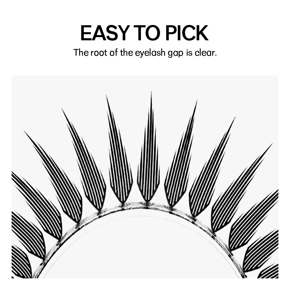 NATUHANA Narrow Spiky Premade  - Eyelash Extension Anime Style recension och pris