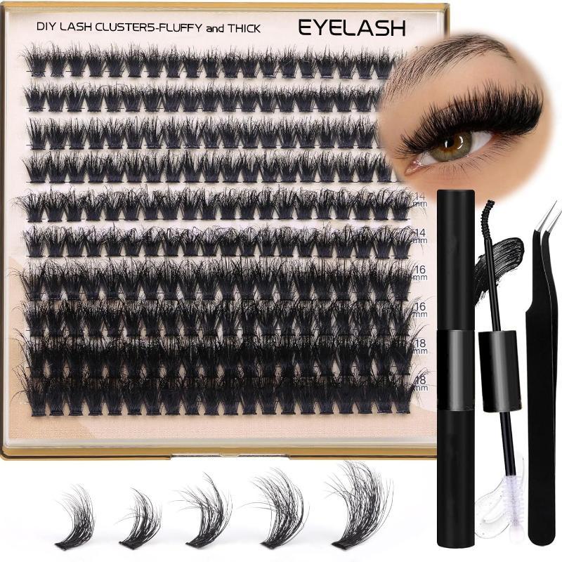 New Fluffy Thick Lash Clusters - Eyelash Extension Individual recension och pris