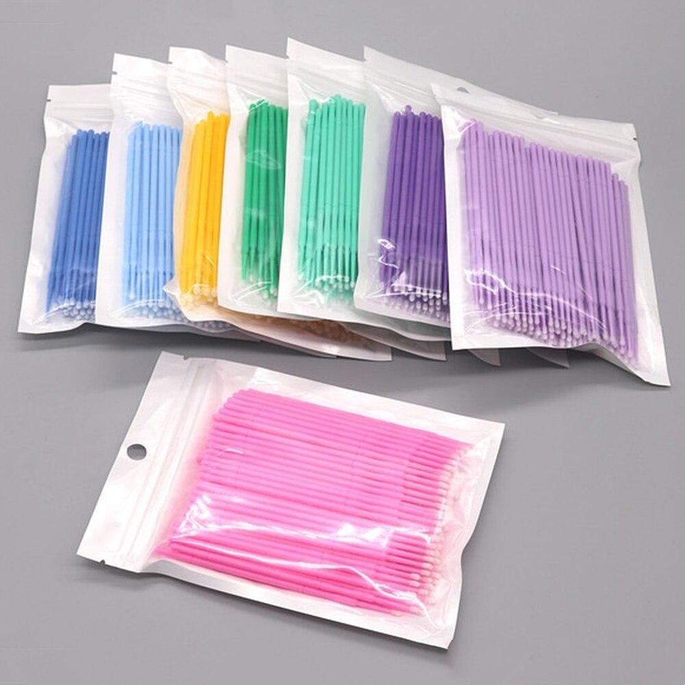 100pcs/lot Micro Brushes Make  - Eyelash Extension Adhesive recension och pris