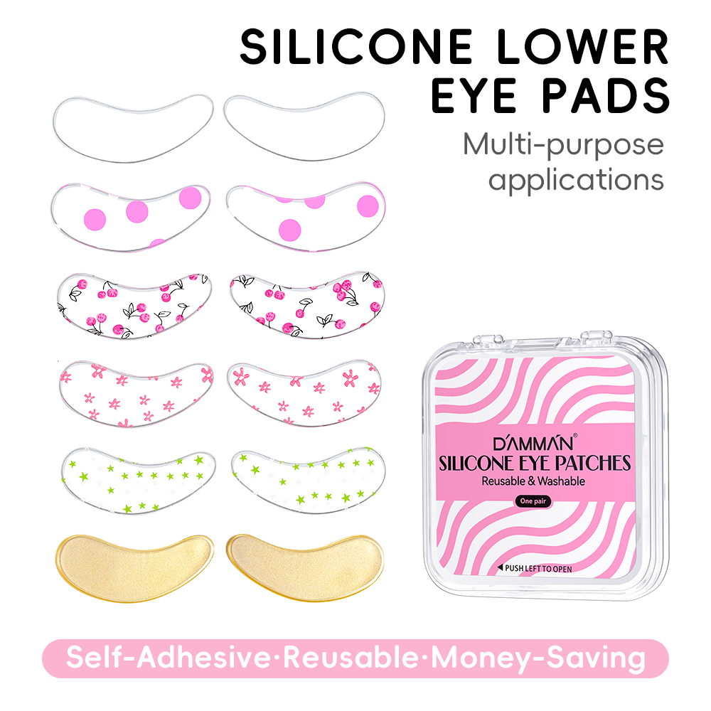 DAMMAN 1/5 Pair Silicone Eye P - Eyelash Extension Eye Mask recension och pris