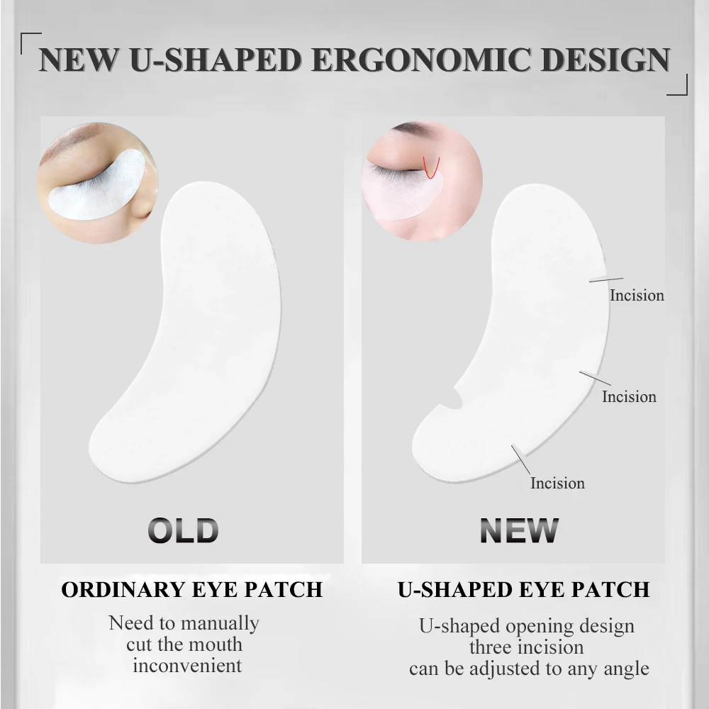 50/100PCS U Shape Eyelash Pads - Eyelash Extension Eye Mask recension och pris