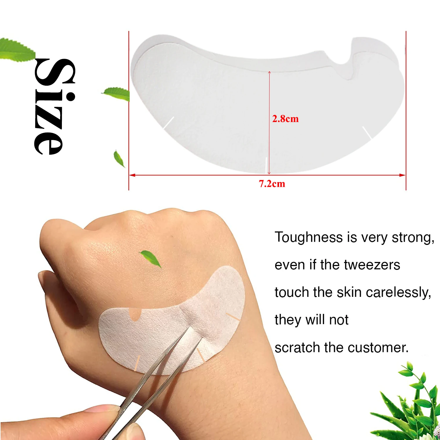 50/100PCS U Shape Eyelash Pads - Eyelash Extension Eye Mask recension och pris