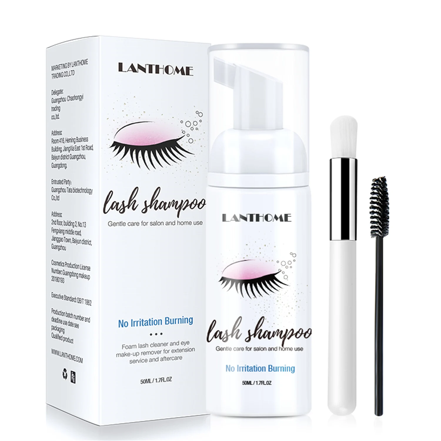 50ml Lanthome Eyelash Extensio - Eyelash Extension Wash Kit recension och pris