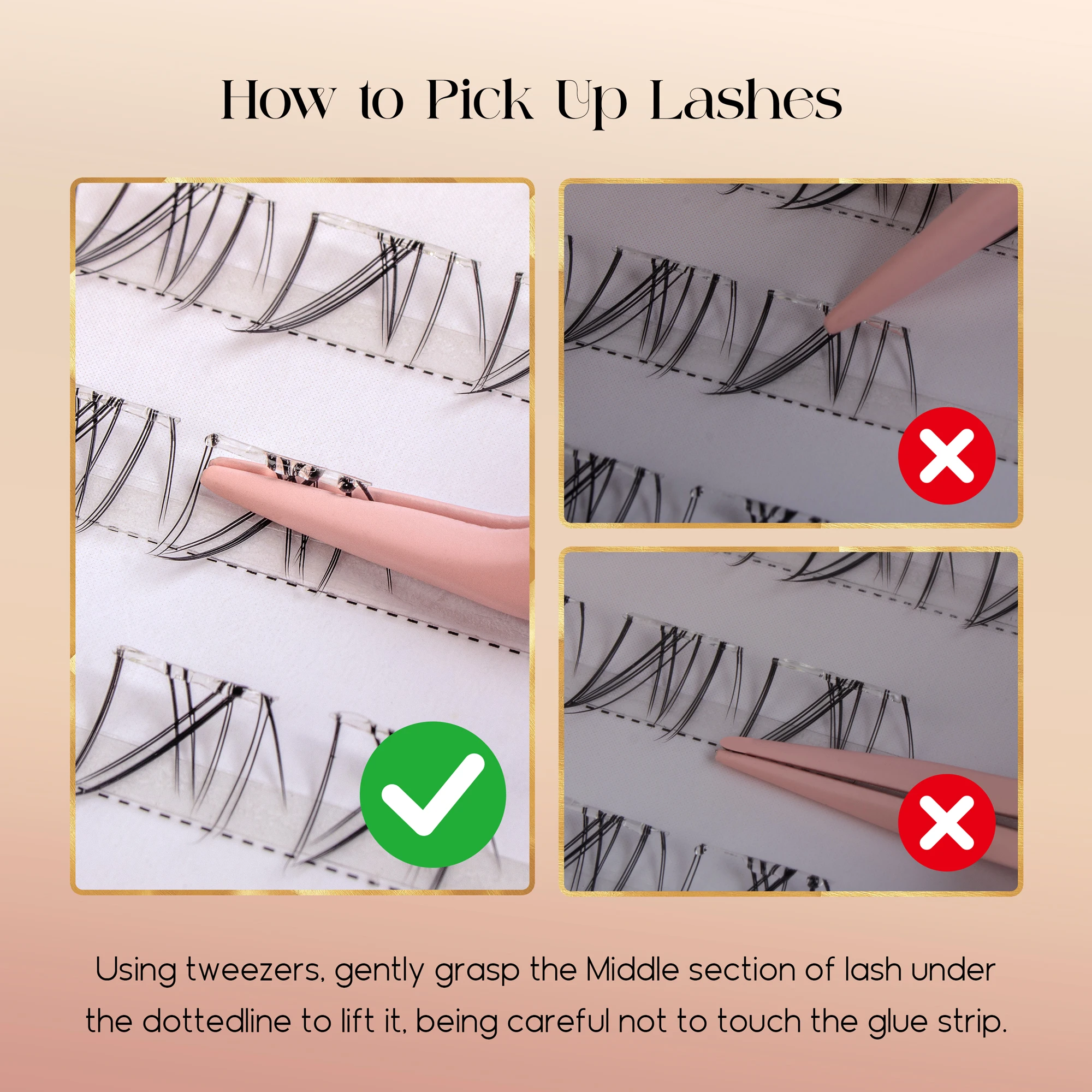 Befer No Glue Needed Lower Las - Eyelash Extension Adhesive recension och pris