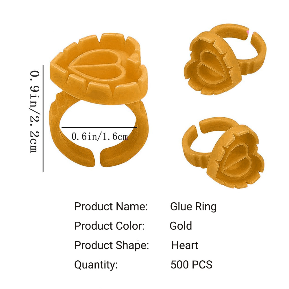 500PCS Glue Rings for Lash Ext - Eyelash Extension Adhesive recension och pris