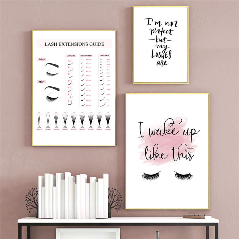 Lash Extensions Guide Poster M - Eyelash Extension Quotes recension och pris