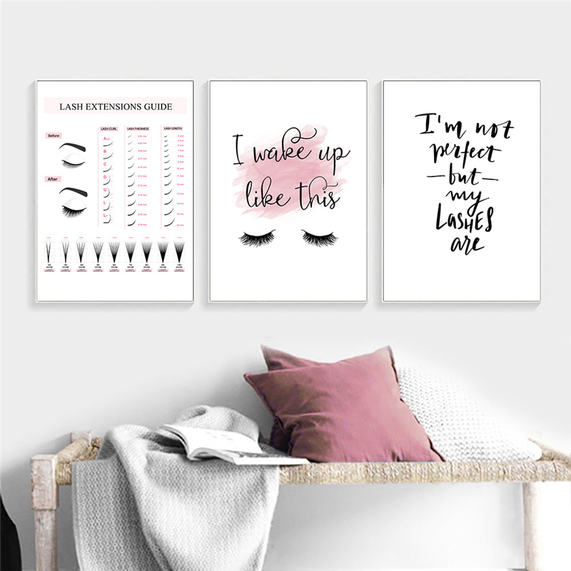 Lash Extensions Guide Poster M - Eyelash Extension Quotes recension och pris