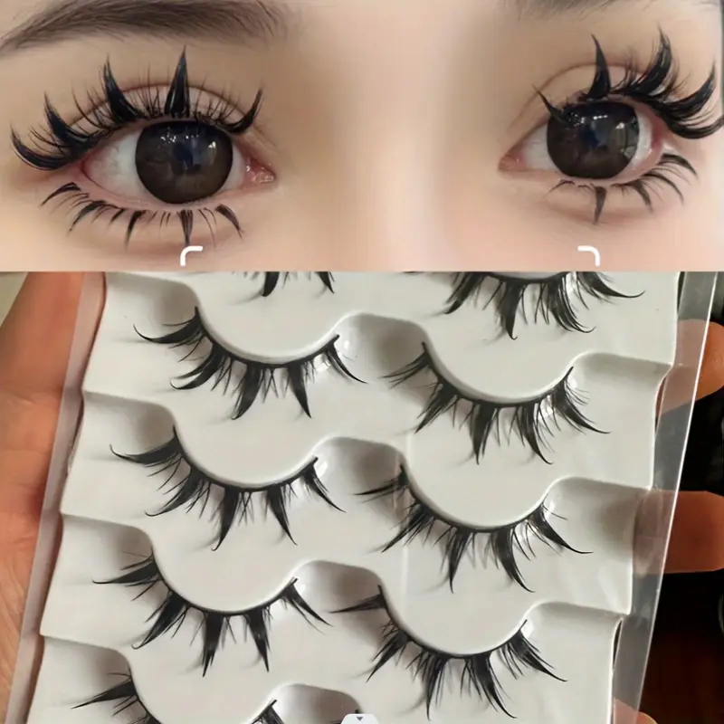 5 Pairs of Anime-Style False E - Eyelash Extension Anime Style recension och pris