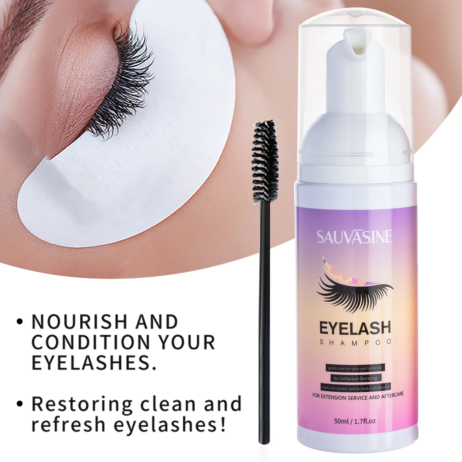 5/10PCS 50ML Eyelash Extension - Eyelash Extension Wash Kit recension och pris