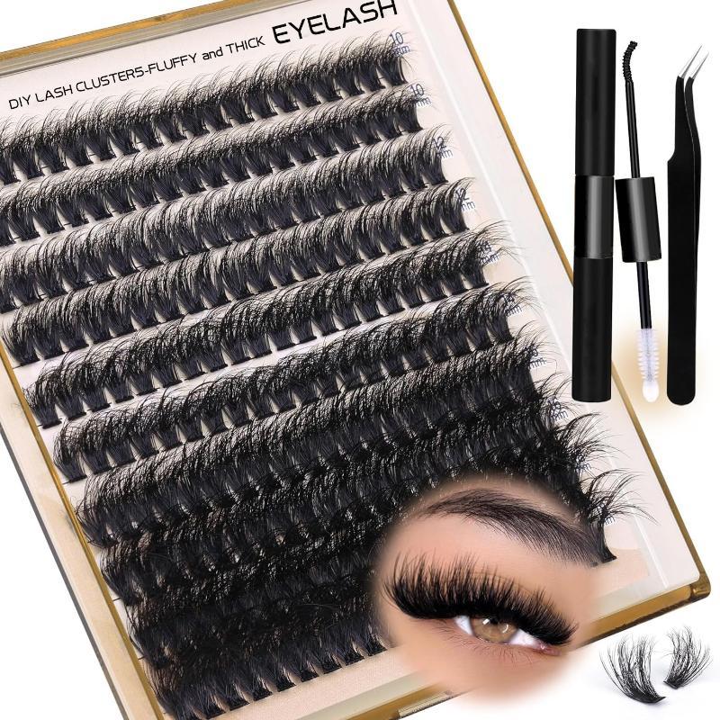 New Fluffy Thick Lash Clusters - Eyelash Extension Individual recension och pris