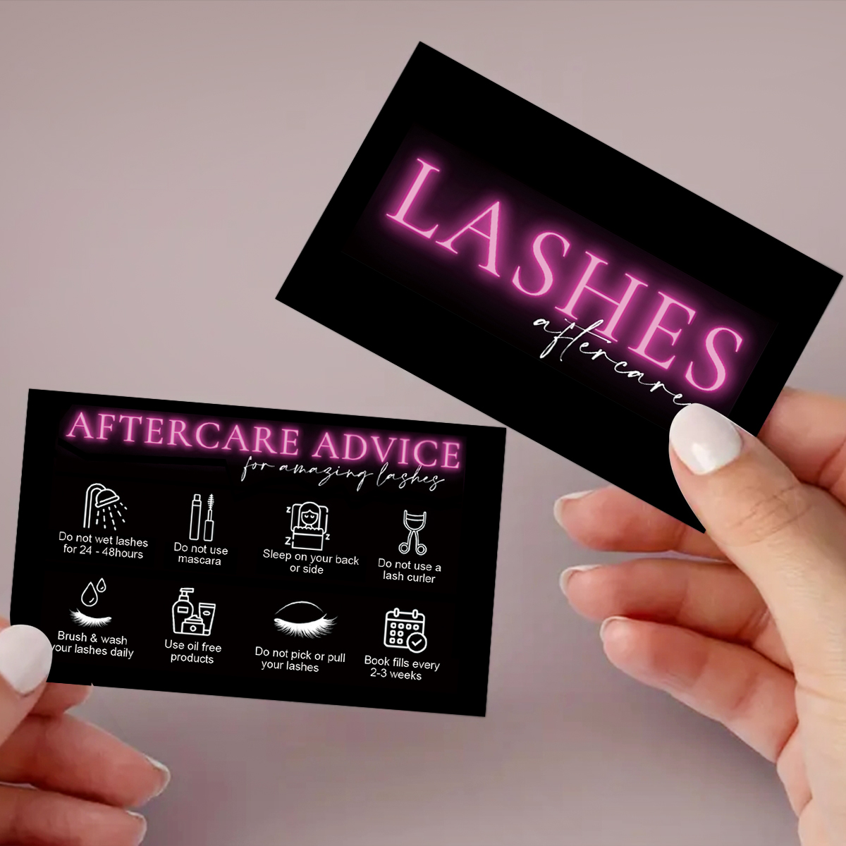 50Pcs/lot Marble Eyelash After - Eyelash Extension Menu recension och pris