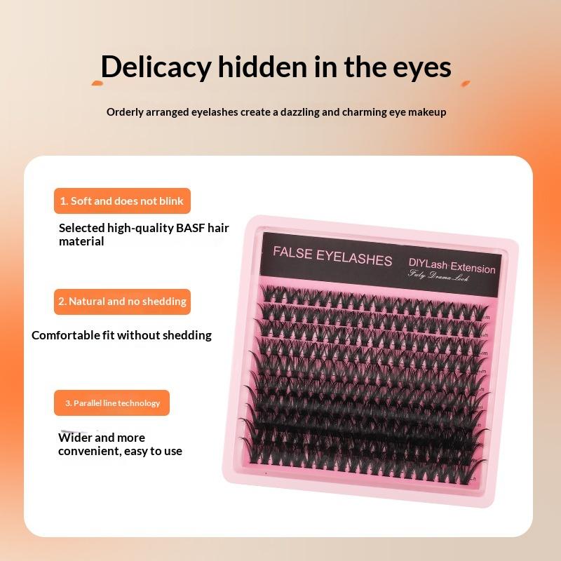 New 10Row 140 Clusters Fluffy  - Eyelash Extension Individual recension och pris
