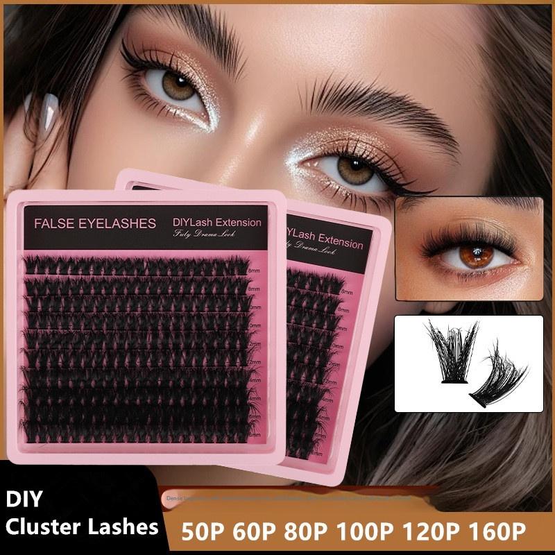 New 10Row 140 Clusters Fluffy  - Eyelash Extension Individual recension och pris