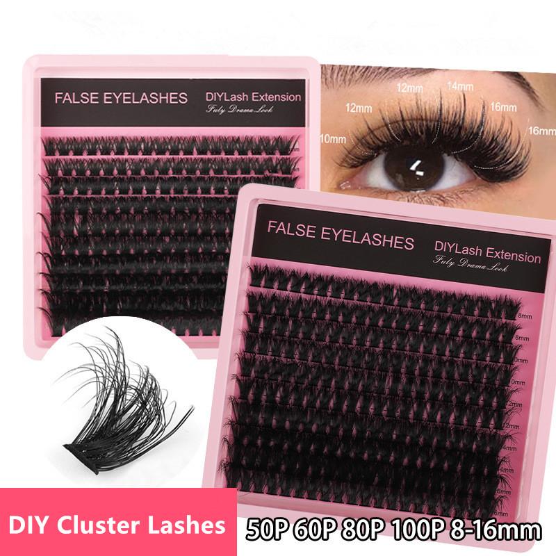 New 10Row 140 Clusters Fluffy  - Eyelash Extension Individual recension och pris