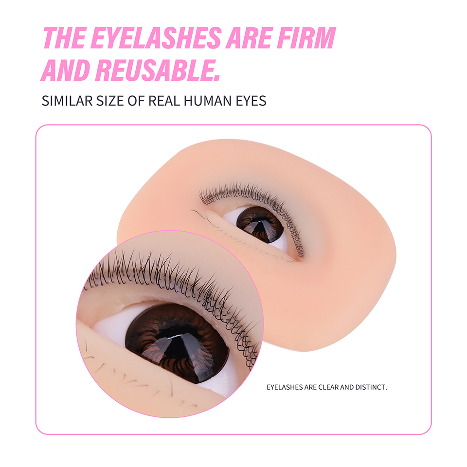 3 Layers Lashes Eyes Model Eye - Eyelash Extension Doll Eye recension och pris