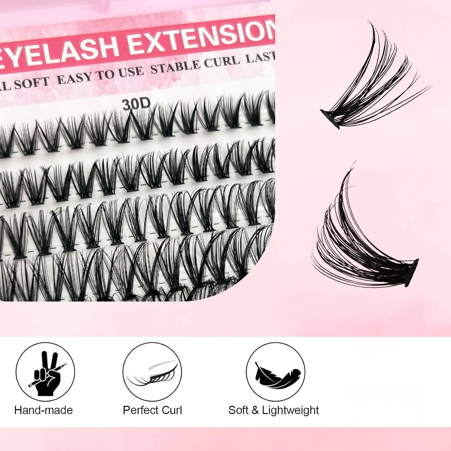 1 Box Eyelash Book - DIY Natur - Eyelash Extension Anime Style recension och pris