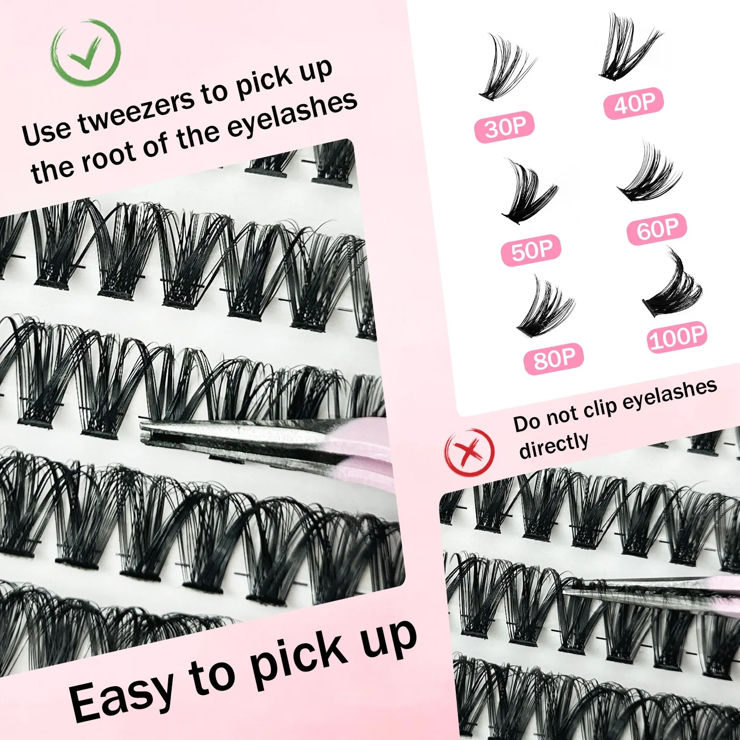 1 Box Eyelash Book - DIY Natur - Eyelash Extension Anime Style recension och pris