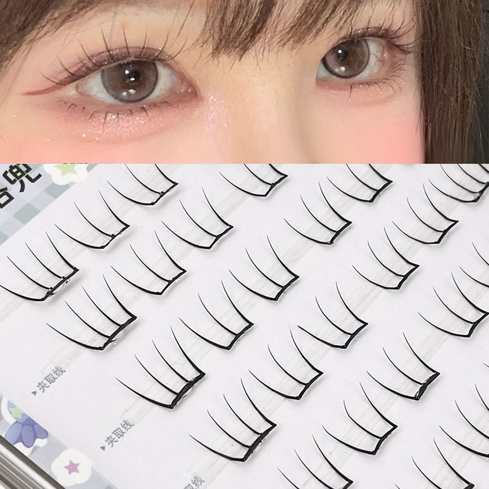 60Pcs No Glue Individual Eyela - Eyelash Extension Anime Style recension och pris