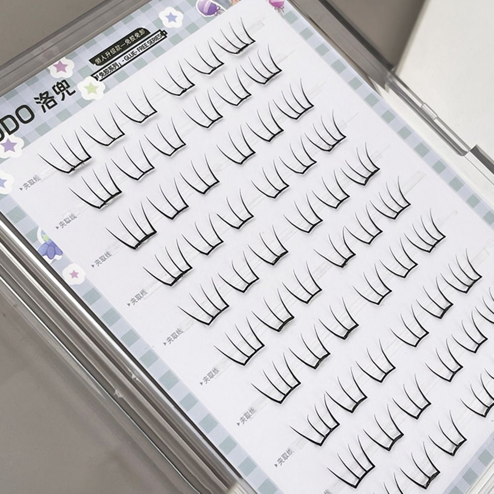 60Pcs No Glue Individual Eyela - Eyelash Extension Anime Style recension och pris