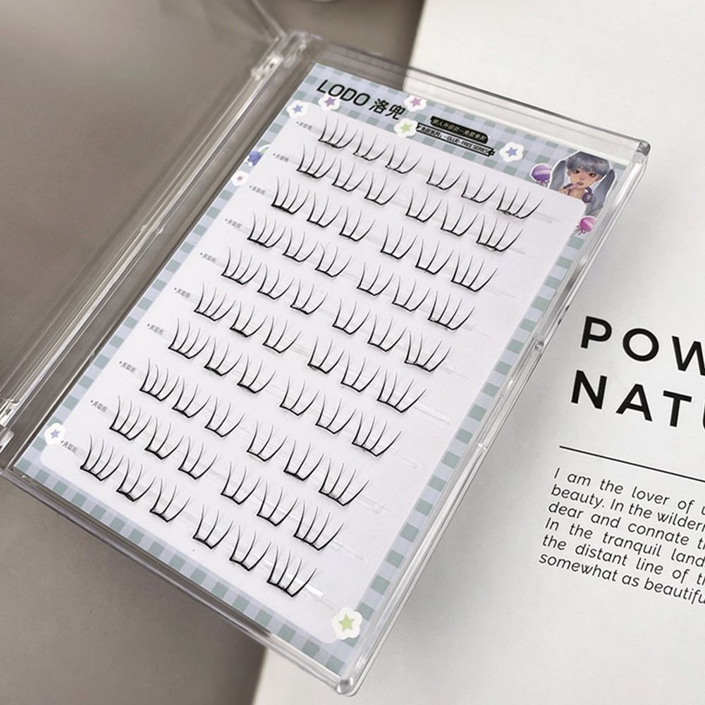 60Pcs No Glue Individual Eyela - Eyelash Extension Anime Style recension och pris