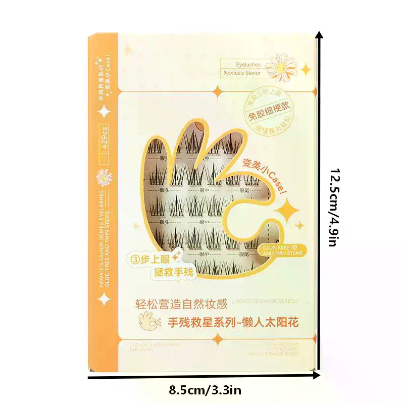 7 Rows Self-Adhesive Eyelashes - Eyelash Extension Adhesive recension och pris
